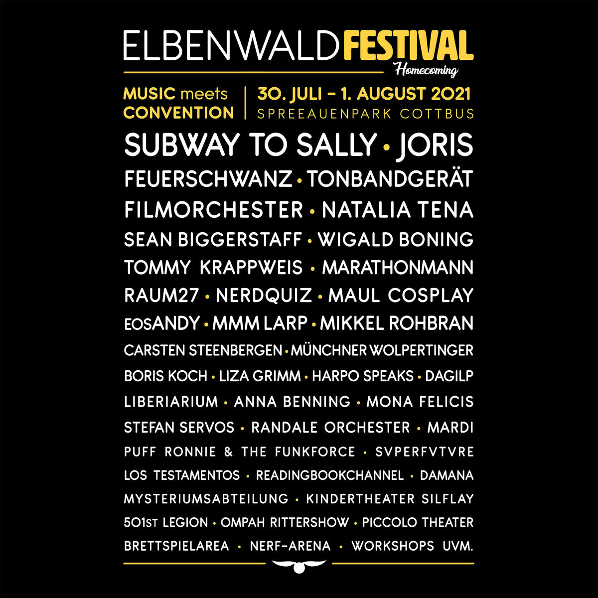 Productafbeelding Elbenwald Festival Homecoming T-Shirt zwart