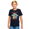 Productafbeelding Grogu Wanted Too Cute Kinder T-Shirt Blauw - Star Wars The Mandalorian