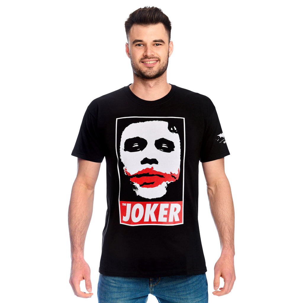 Productafbeelding The Dark Knight - Joker Poster T-Shirt Zwart