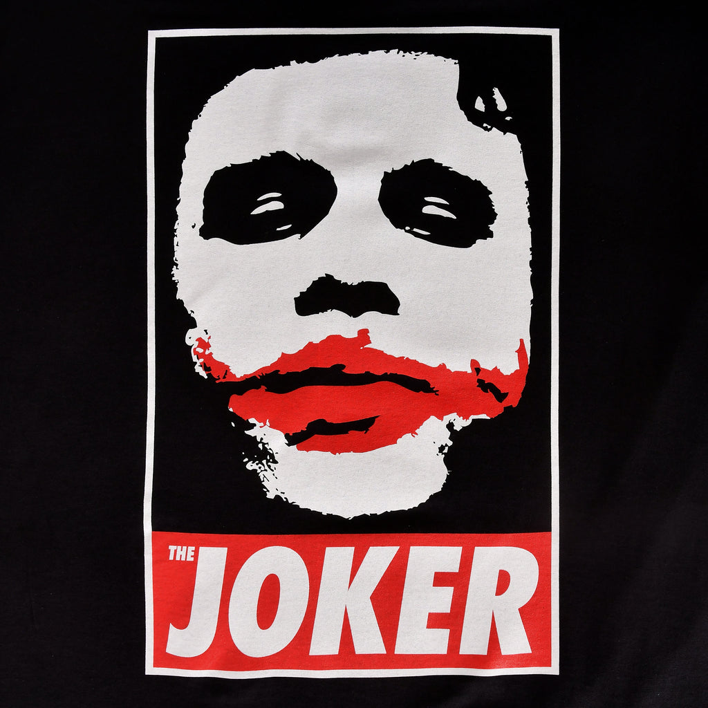 Productafbeelding The Dark Knight - Joker Poster T-Shirt Zwart