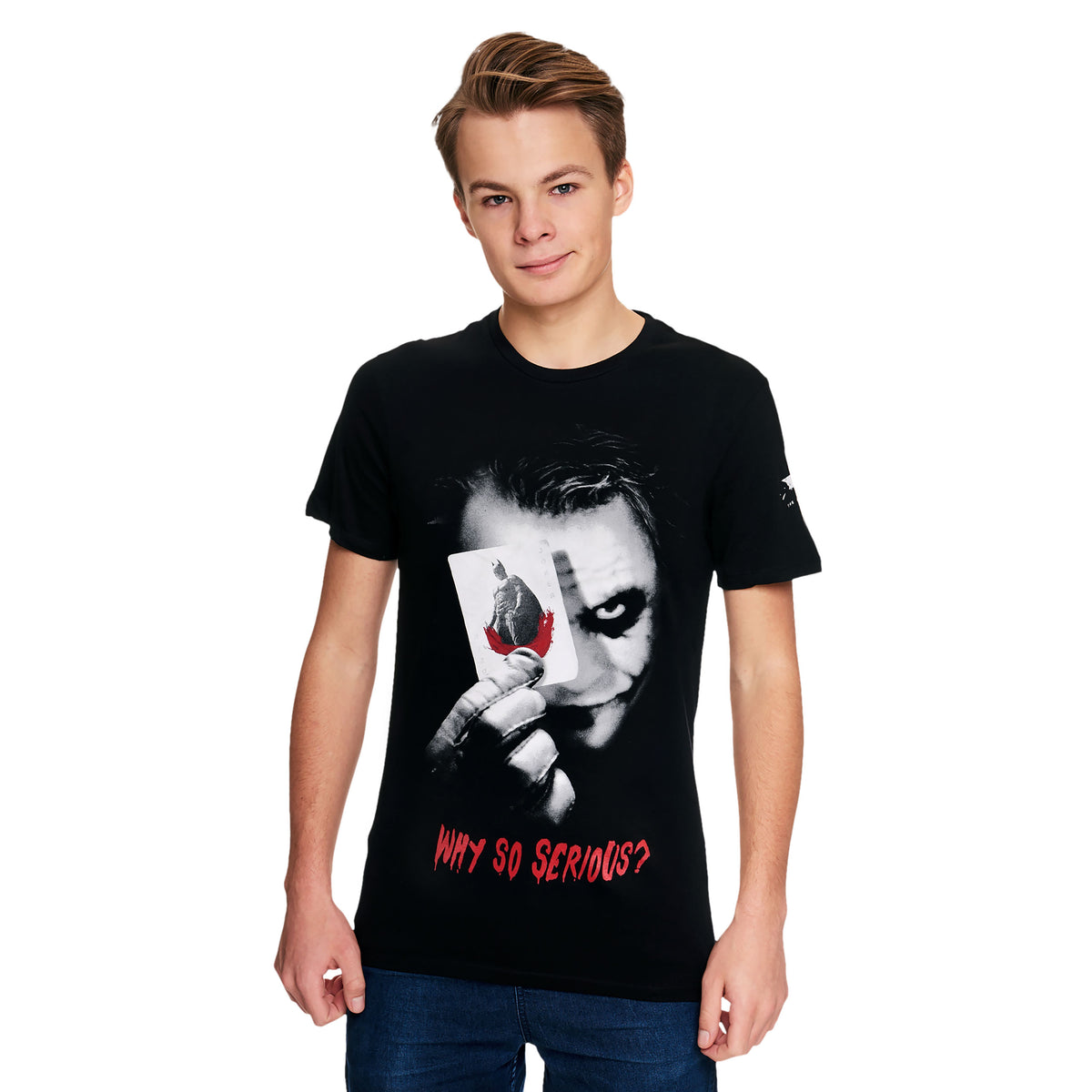 Productafbeelding The Dark Knight - Waarom zo serieus T-shirt zwart