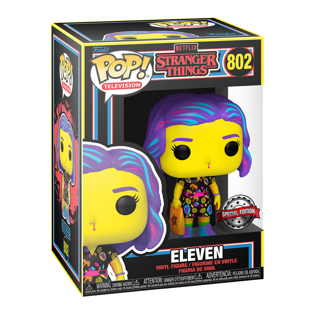 Productafbeelding Stranger Things - Eleven Black Light Glow Funko Pop Figuur