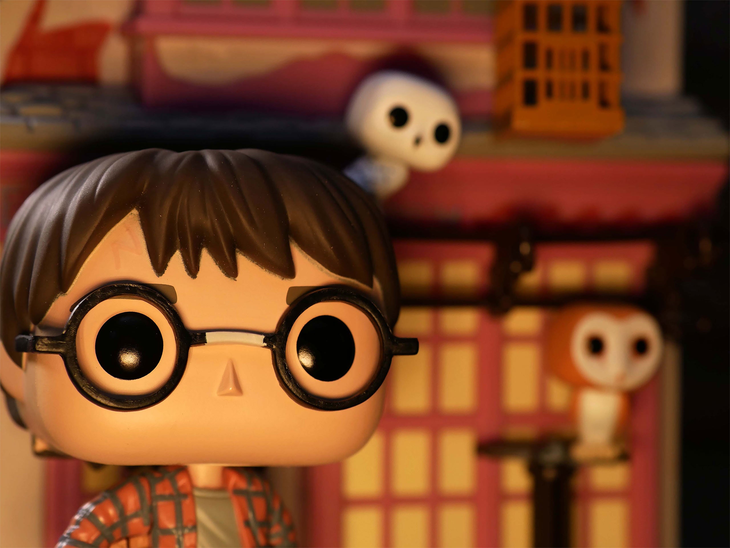 Productafbeelding Harry Potter en Eeylops Uil Winkel Funko Pop Figurine met Diorama