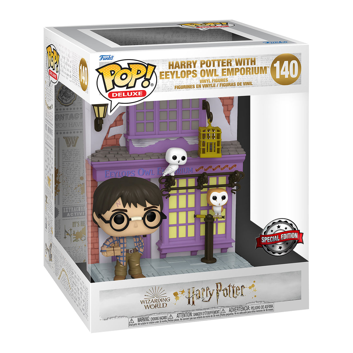 Productafbeelding Harry Potter en Eeylops Uil Winkel Funko Pop Figurine met Diorama