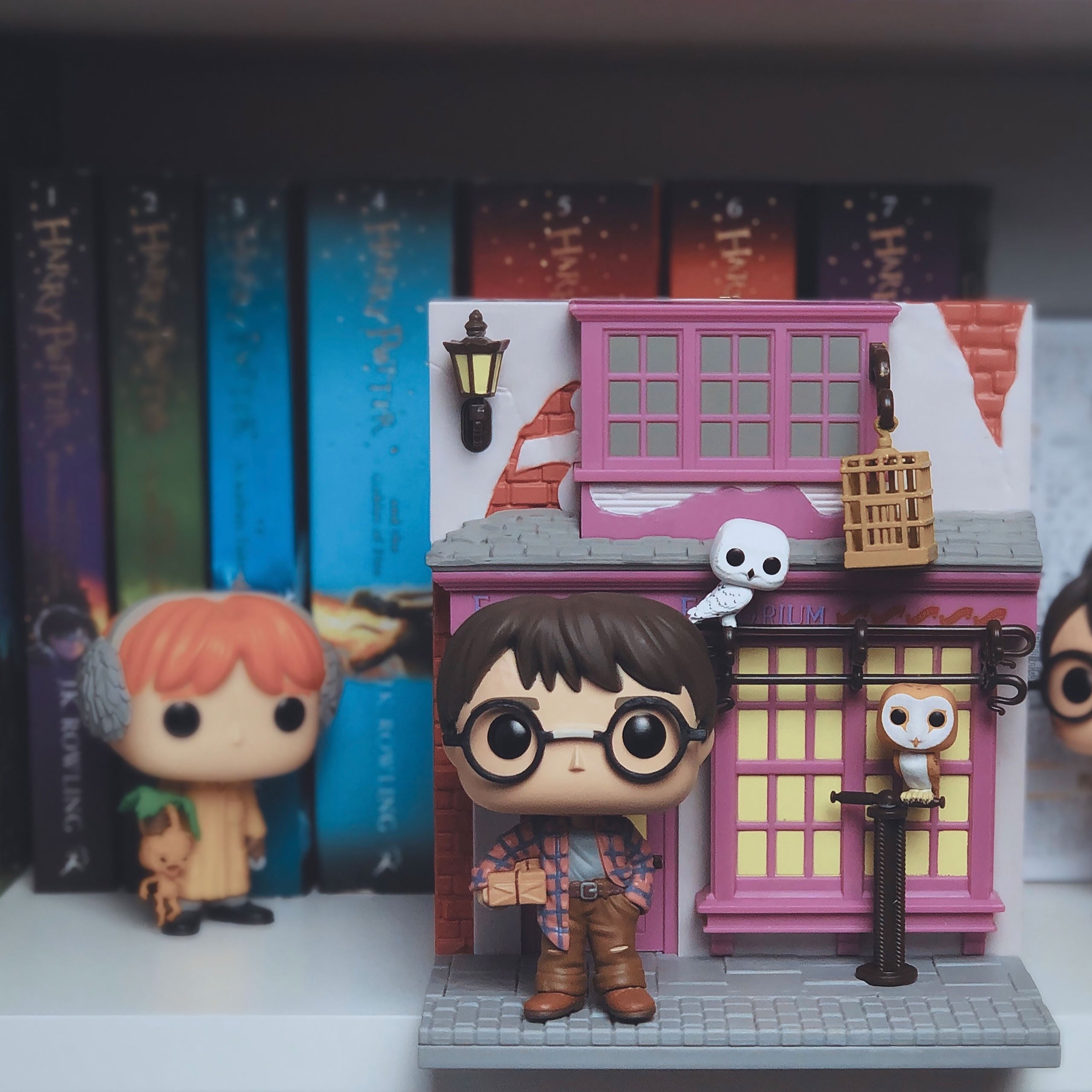 Productafbeelding Harry Potter en Eeylops Uil Winkel Funko Pop Figurine met Diorama