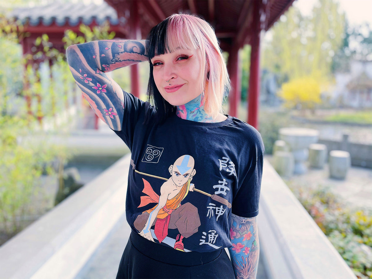 Product image Avatar The Last Airbender - Aang Ready For Battle T-Shirt Black