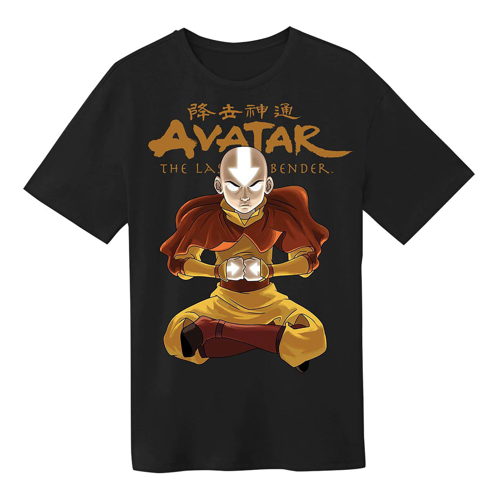 Productafbeelding Avatar De Laatste Luchtmeester - Aang State Pose T-shirt zwart