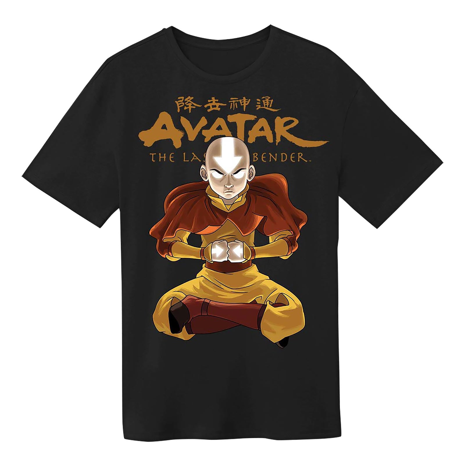 Productafbeelding Avatar De Laatste Luchtmeester - Aang State Pose T-shirt zwart