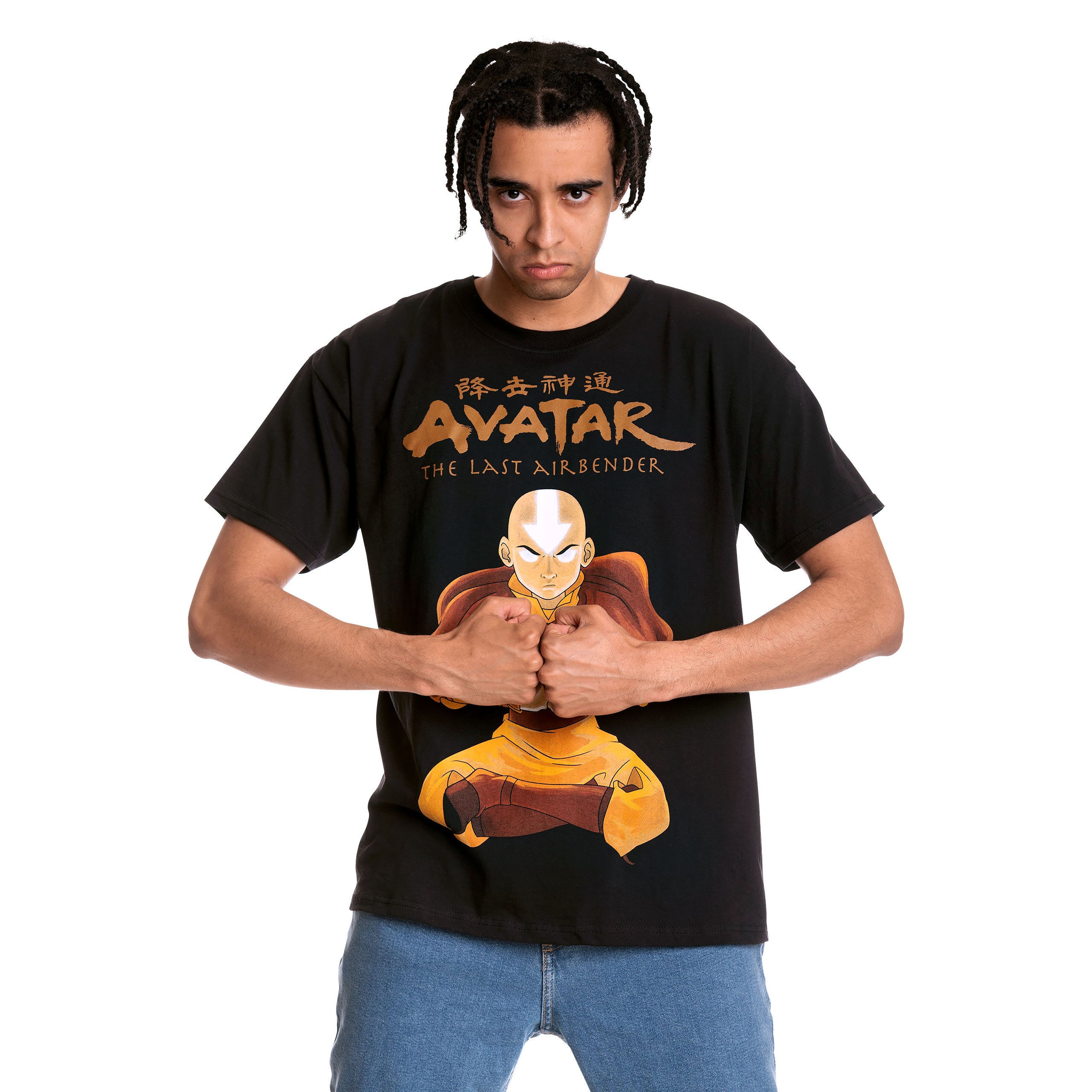 Productafbeelding Avatar De Laatste Luchtmeester - Aang State Pose T-shirt zwart
