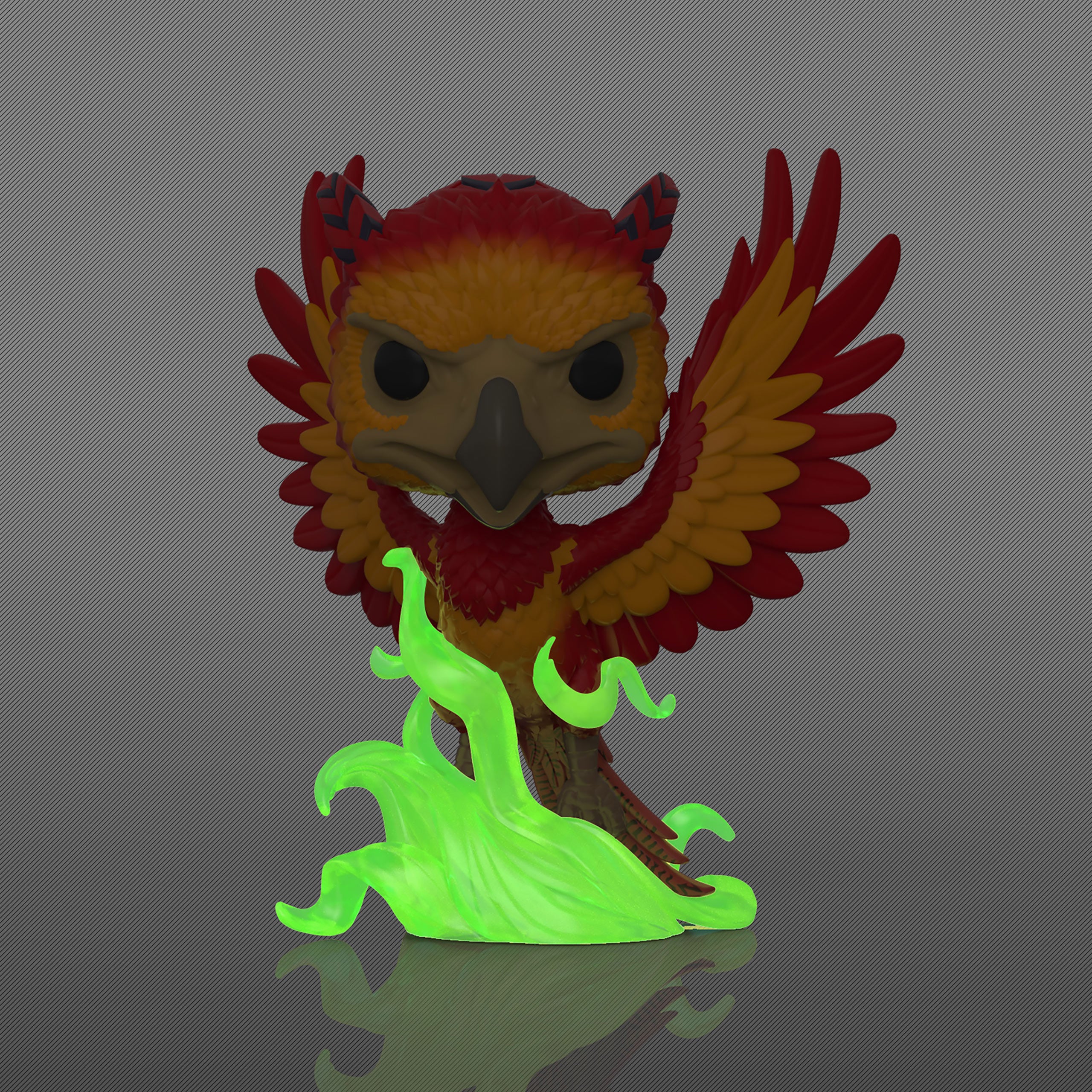 Productafbeelding Fawkes T-shirt met Funko Pop Glow in the Dark figuur - Harry Potter