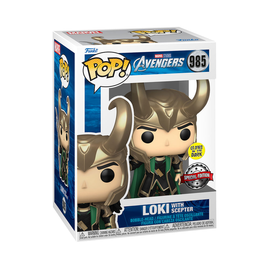 Product image Marvel - Loki with Scepter Glow in the Dark Funko Pop Bobblehead Figure