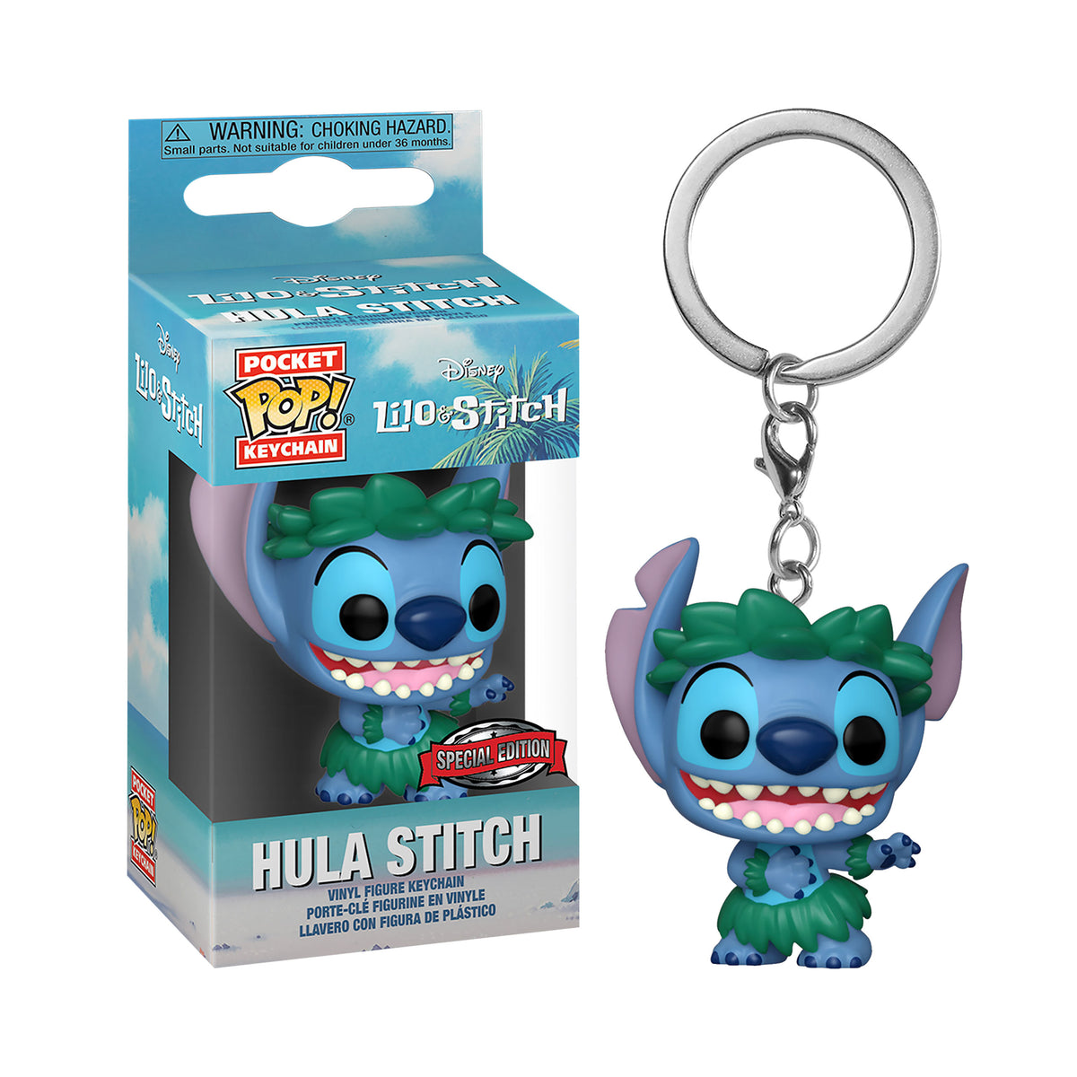 Productafbeelding Lilo & Stitch - Hula Stitch Funko Pop Sleutelhanger