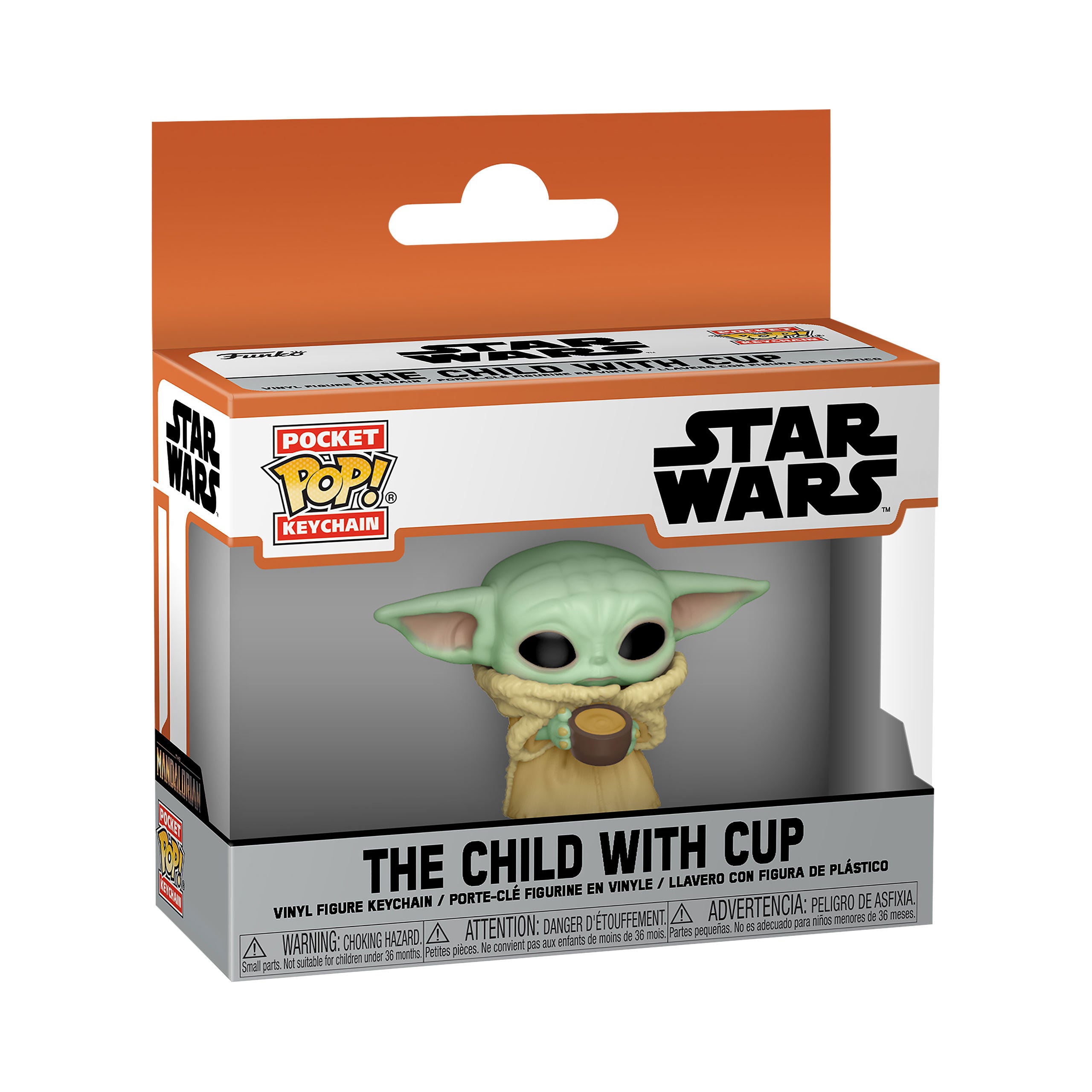 Productafbeelding Grogu met beker Funko Pop Sleutelhanger - Star Wars The Mandalorian