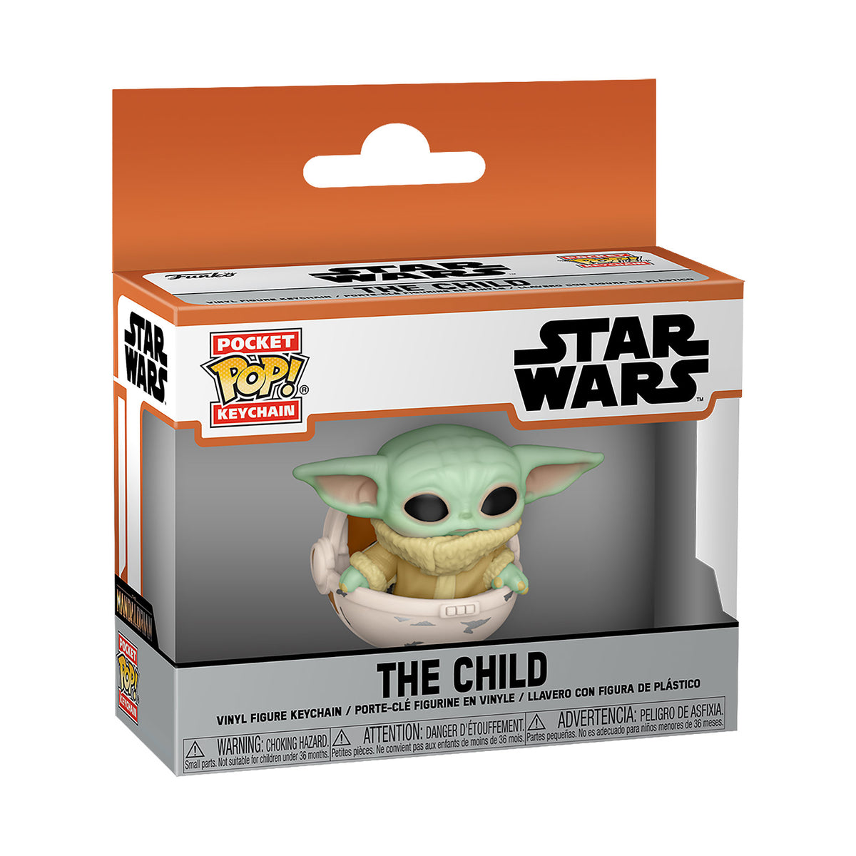 Productafbeelding Grogu in Wieg Funko Pop Sleutelhanger - Star Wars The Mandalorian