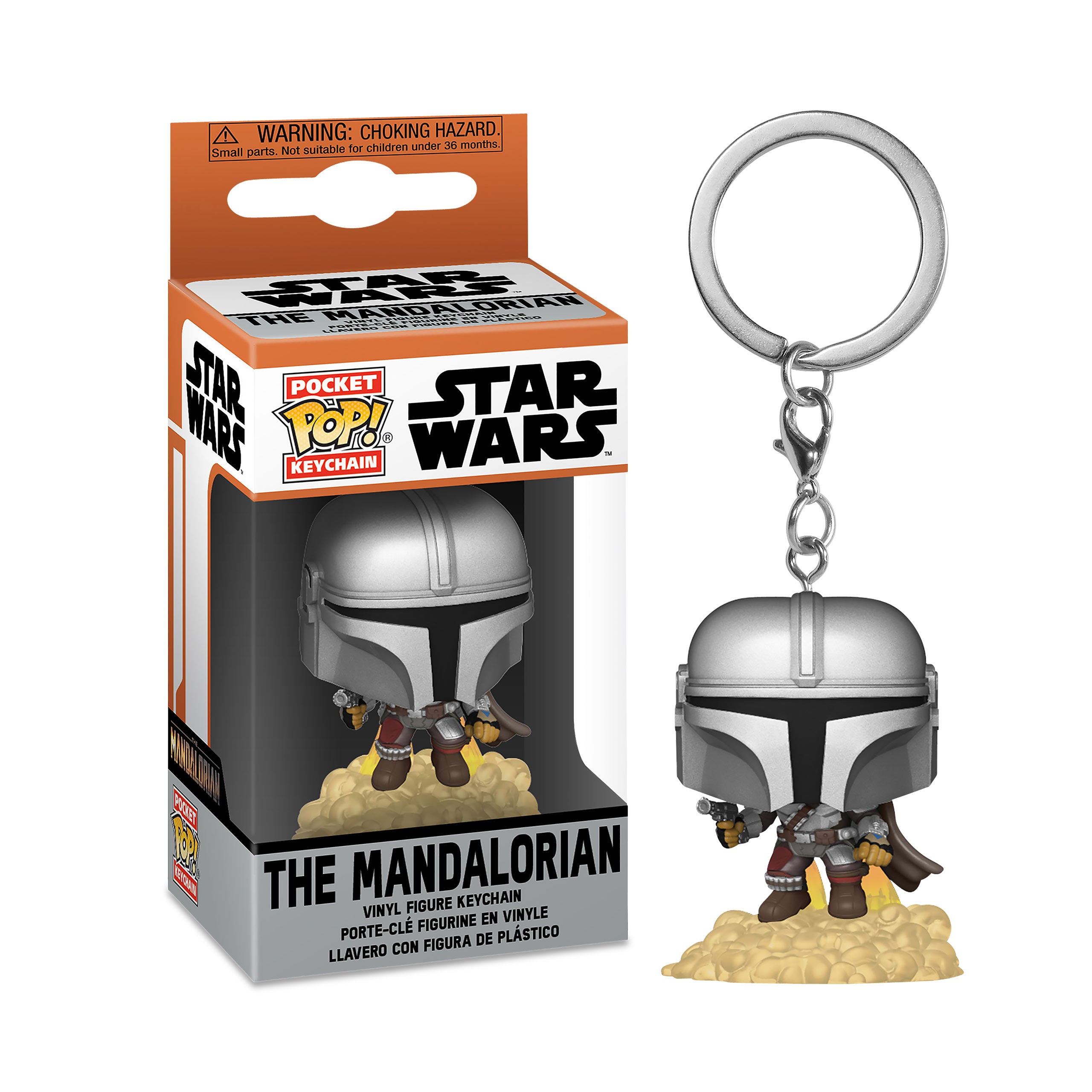 Productafbeelding Mando met Blaster Funko Pop Sleutelhanger - Star Wars The Mandalorian