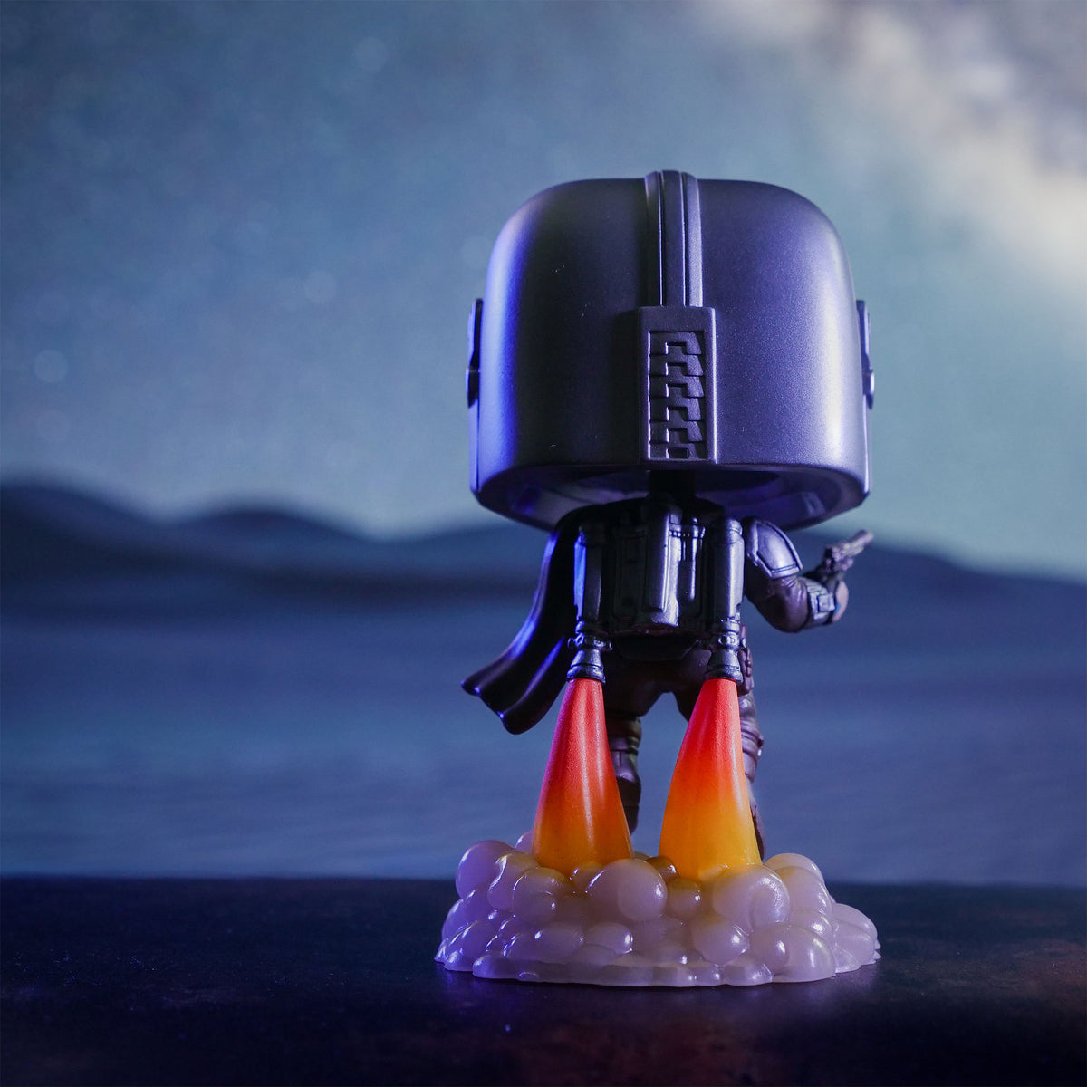 Productafbeelding Mando Glow in the Dark Funko Pop Bobblehead Figuur - Star Wars The Mandalorian