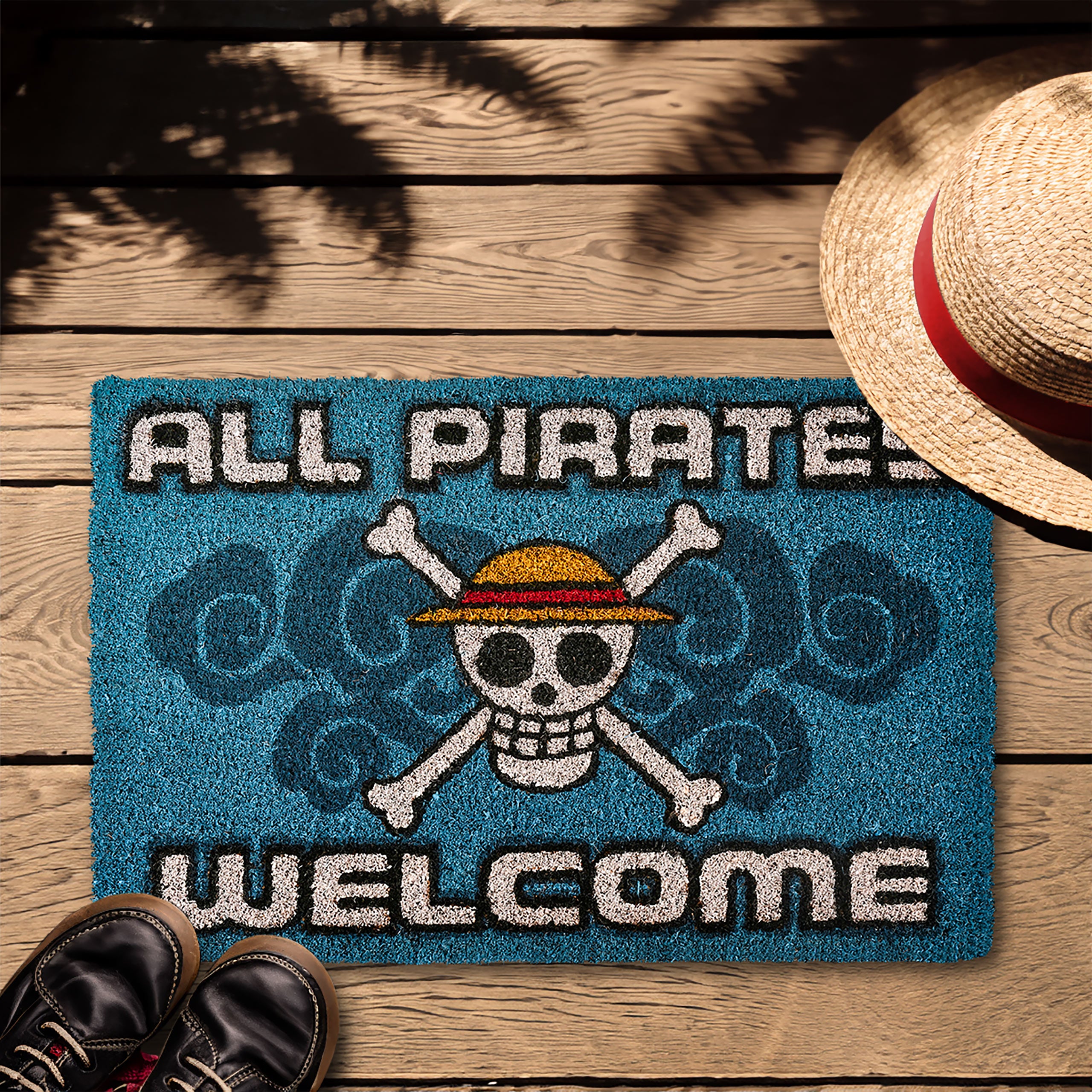 Productafbeelding One Piece - All Pirates Welcome Deurmat