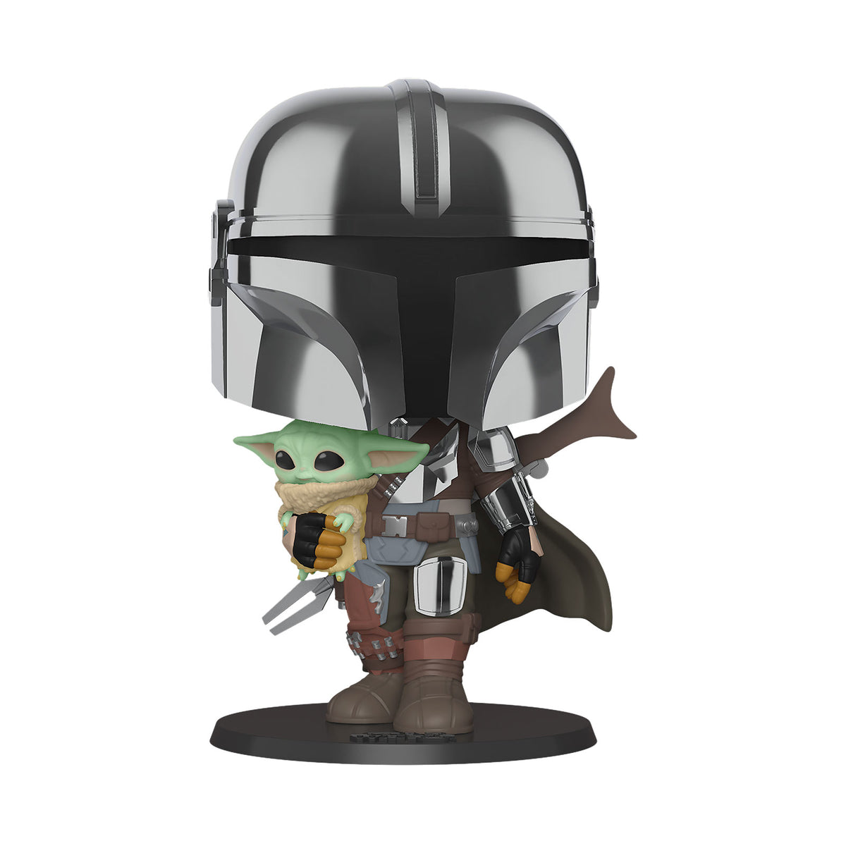 Productafbeelding Mandalorian Chrome Funko Pop Wobblehead Figuur 26 cm - Star Wars