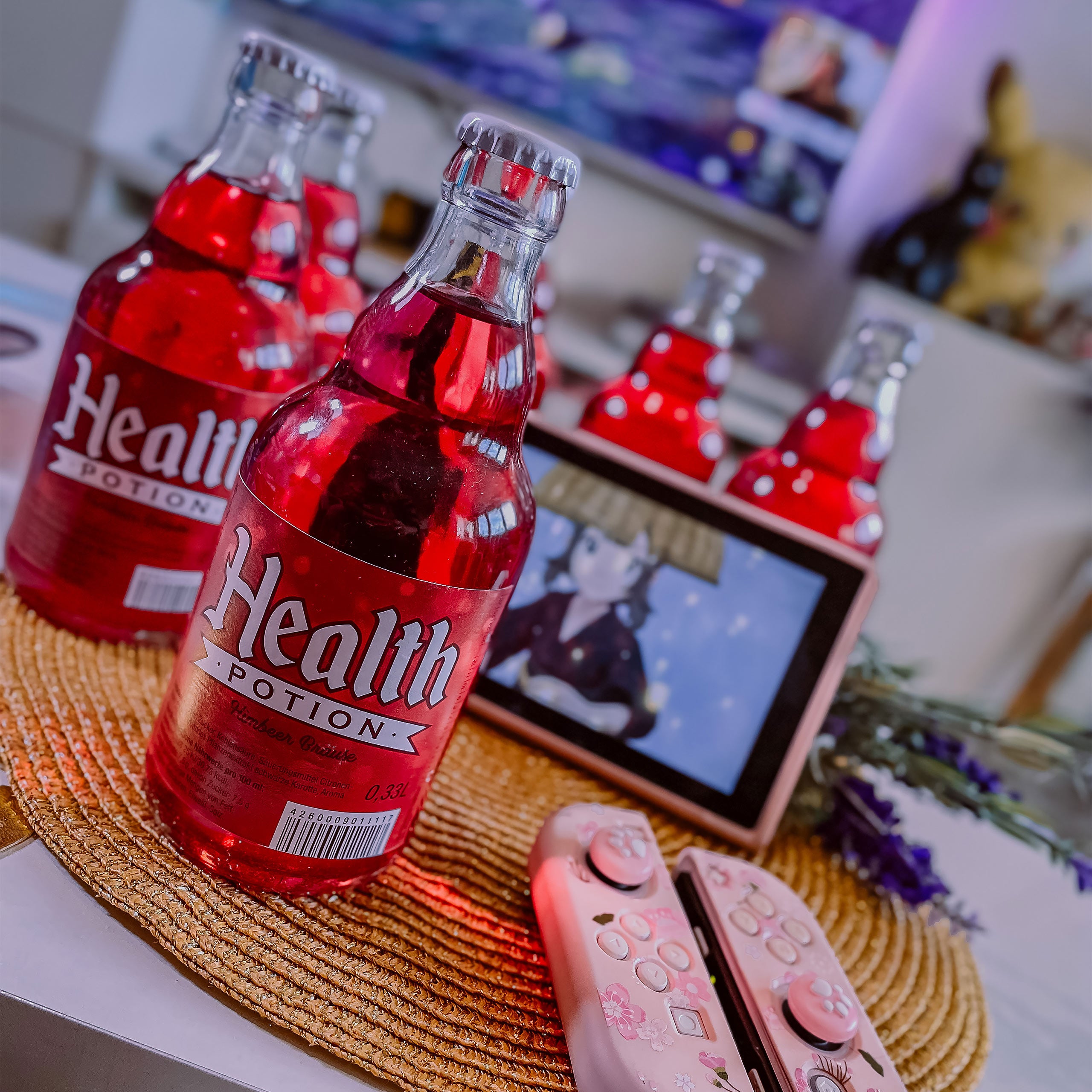 Productafbeelding Health Potion Fles Framboos Effervescent - Pakje van 6
