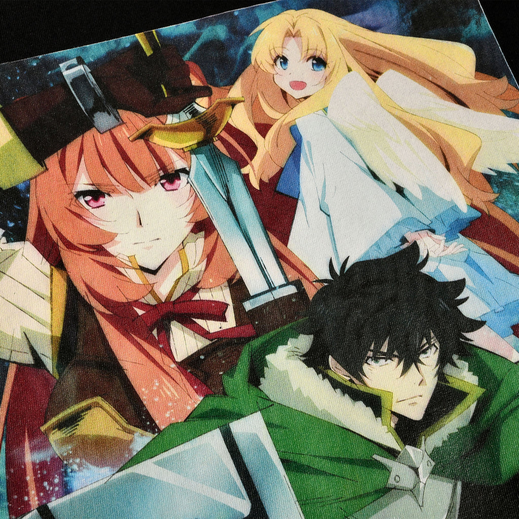 Productafbeelding Rising of the Shield Hero - Crew T-Shirt Zwart