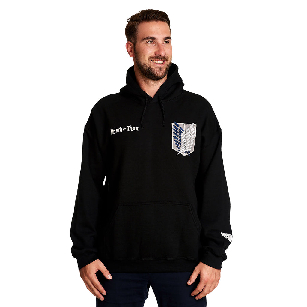 Productafbeelding Attack on Titan - Survey Corps Hoodie Zwart
