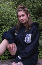 Productafbeelding Attack on Titan - Survey Corps Hoodie Zwart