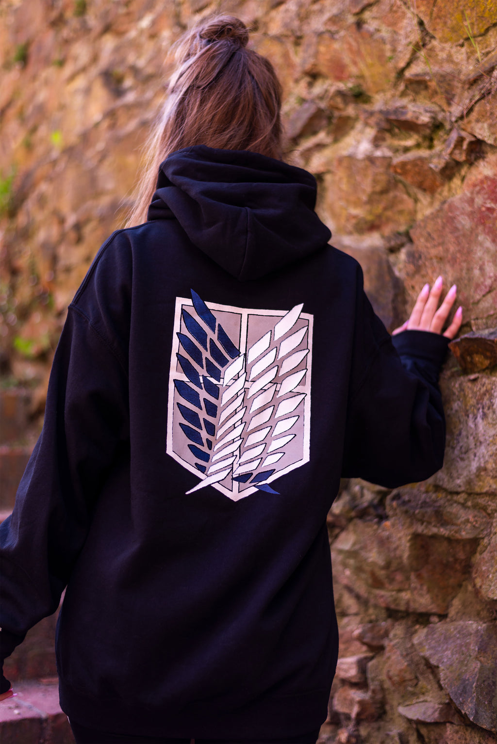 Productafbeelding Attack on Titan - Survey Corps Hoodie Zwart