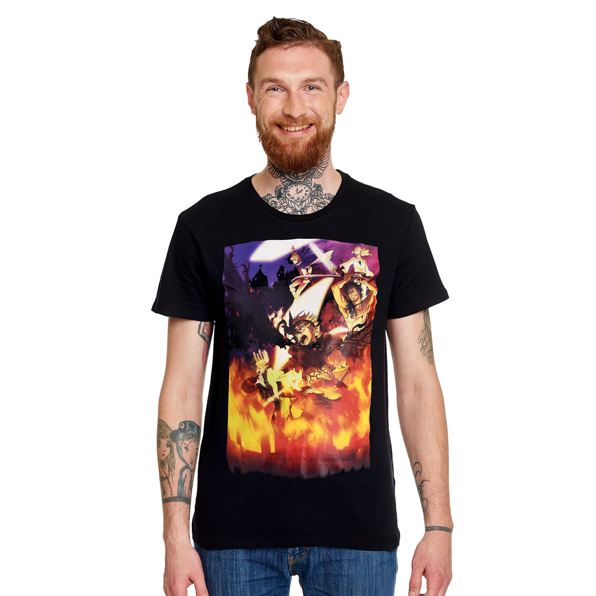 Productafbeelding Black Clover - Poster T-shirt zwart