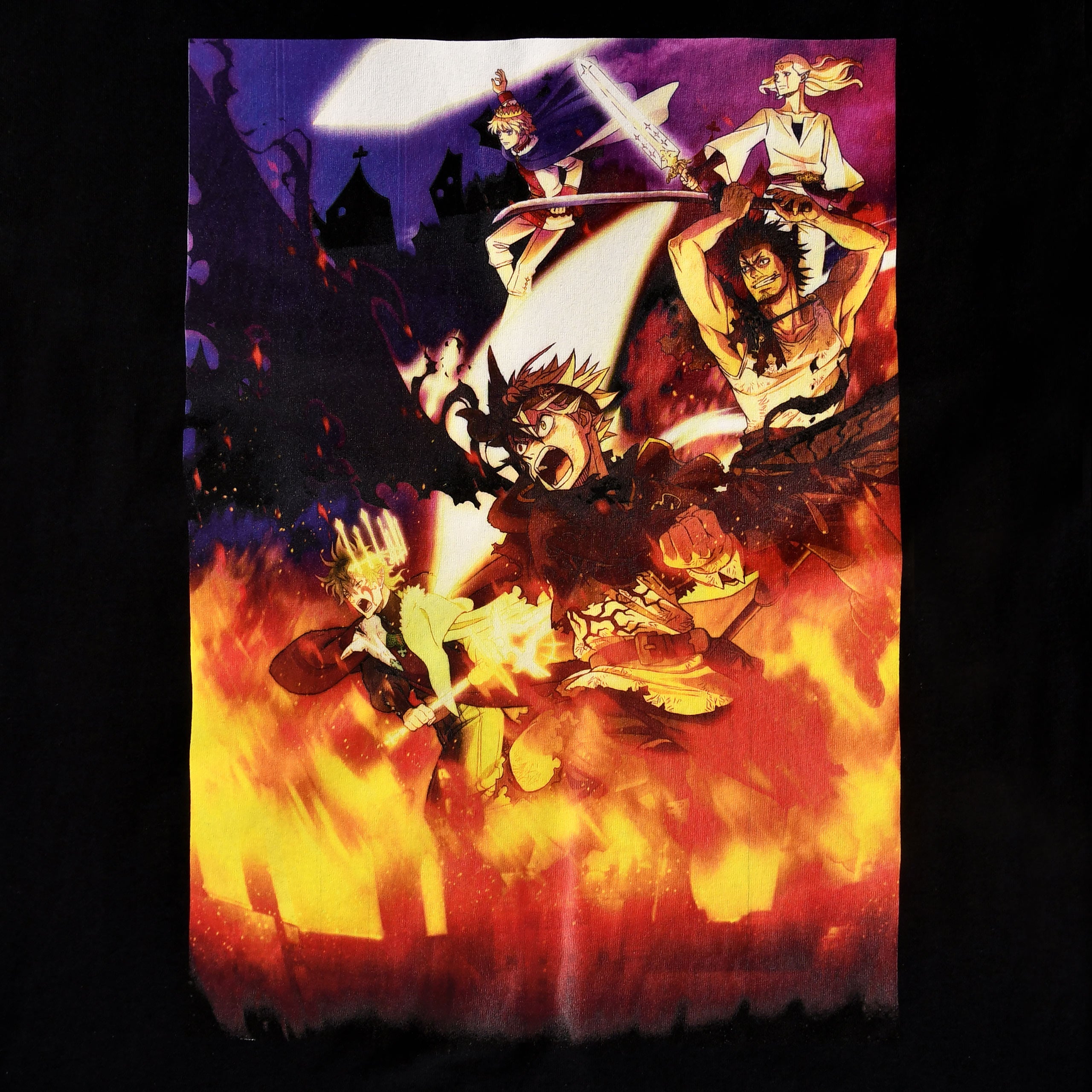 Productafbeelding Black Clover - Poster T-shirt zwart