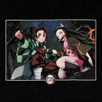 Productafbeelding Demon Slayer - Nezuko en Tanjiro Kamado T-shirt zwart