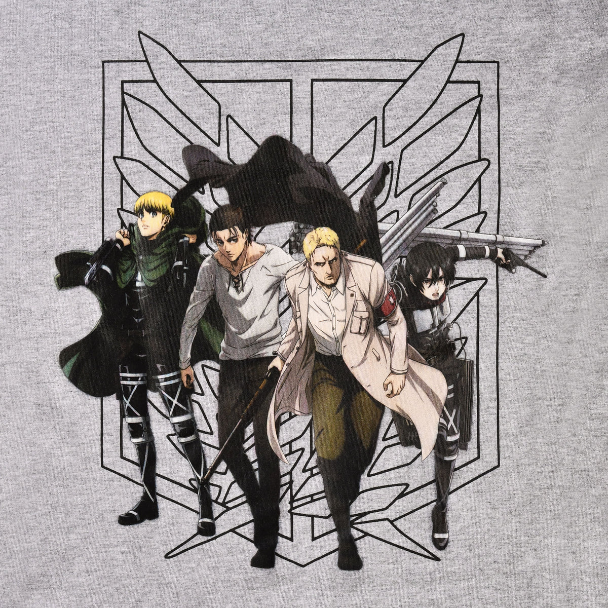 Productafbeelding Attack on Titan - Groep T-Shirt grijs