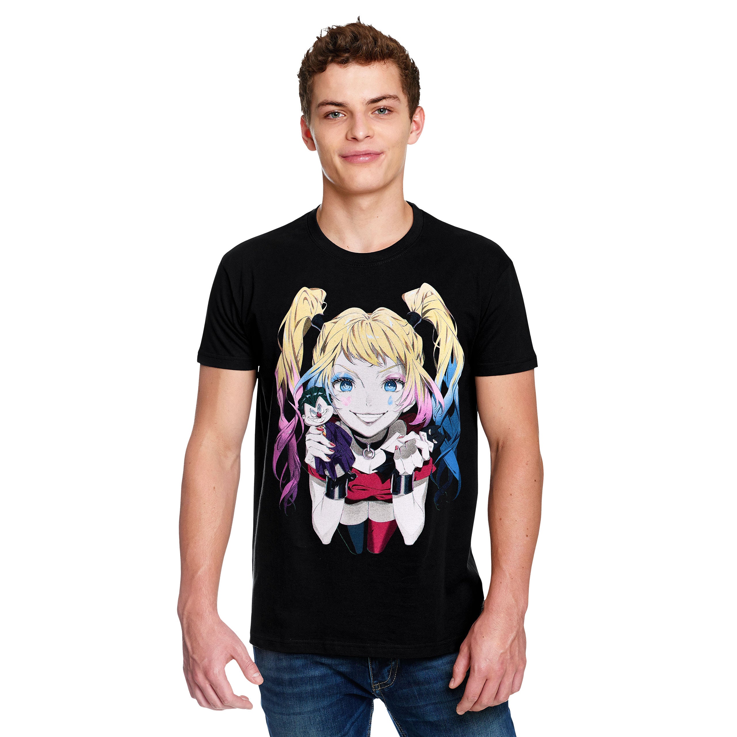 Productafbeelding Harley Quinn - Puppets T-shirt zwart