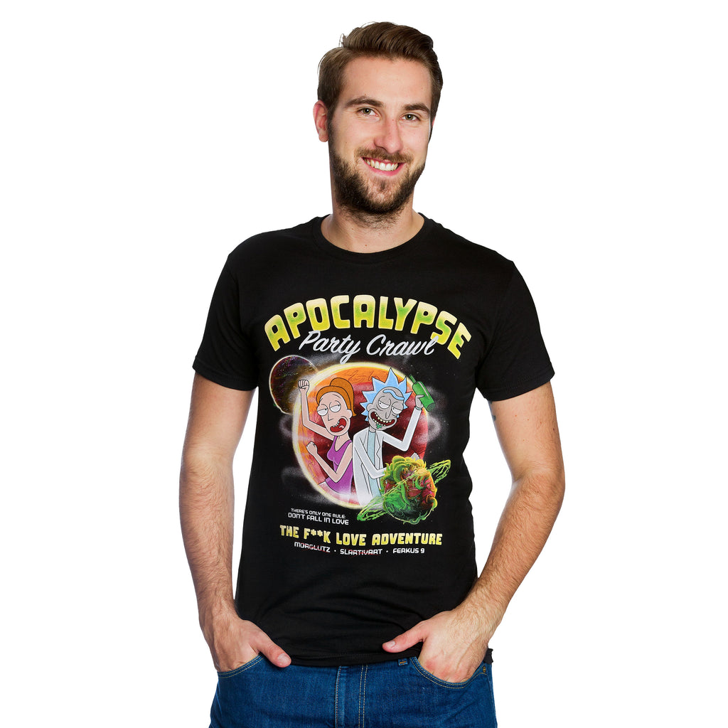 Productafbeelding Rick en Morty - Apocalypse Party T-shirt zwart
