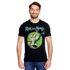 Productafbeelding Rick en Morty - Portal Circle T-Shirt zwart