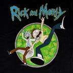 Productafbeelding Rick en Morty - Portal Circle T-Shirt zwart