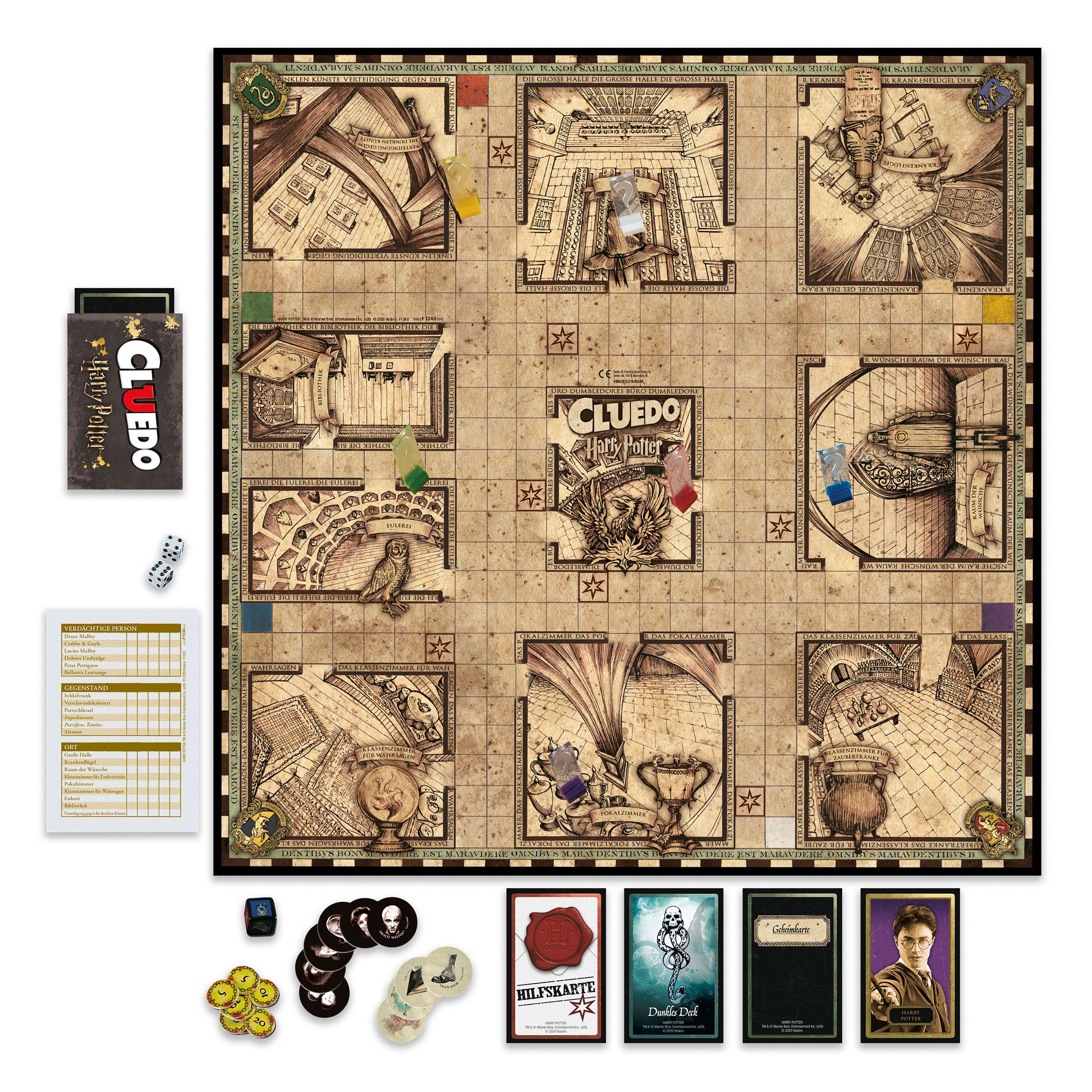 Productafbeelding Harry Potter - Cluedo met verplaatsbaar bord