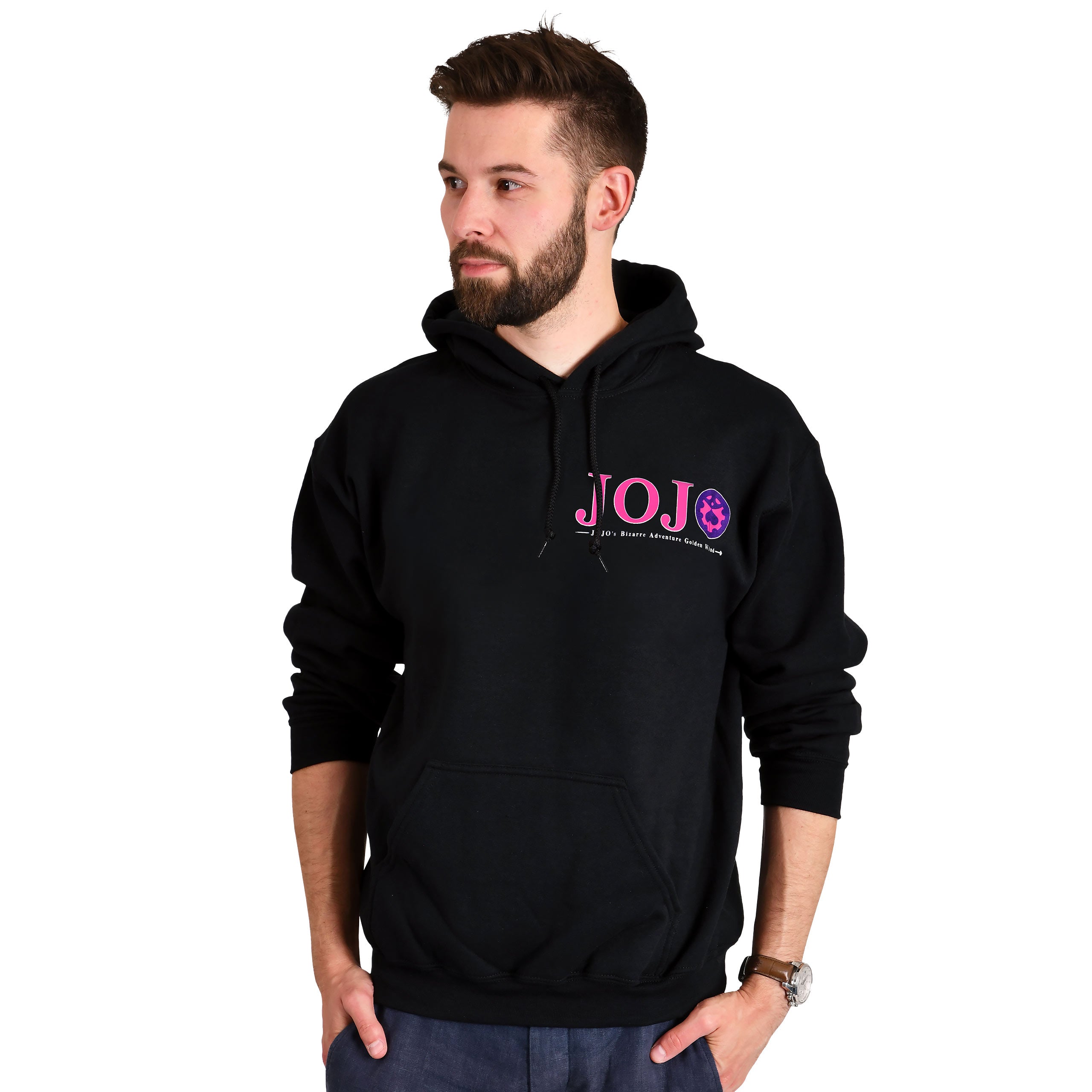 Productafbeelding JoJo's Bizarre Adventure - Giorno en Bruno Hoodie Zwart
