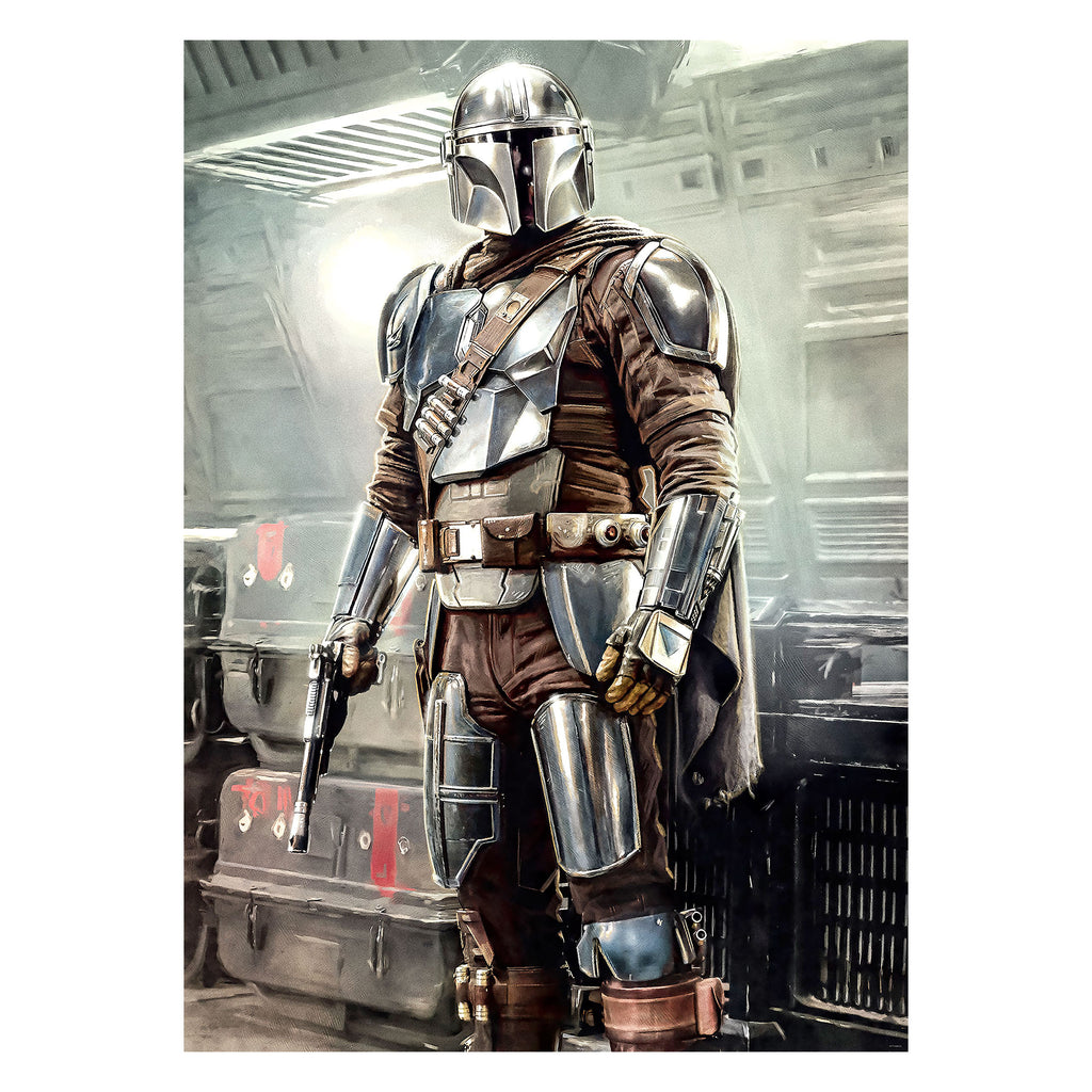 Productafbeelding Mando Fight Fotobehang - Star Wars The Mandalorian