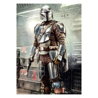 Productafbeelding Mando Fight Fotobehang - Star Wars The Mandalorian