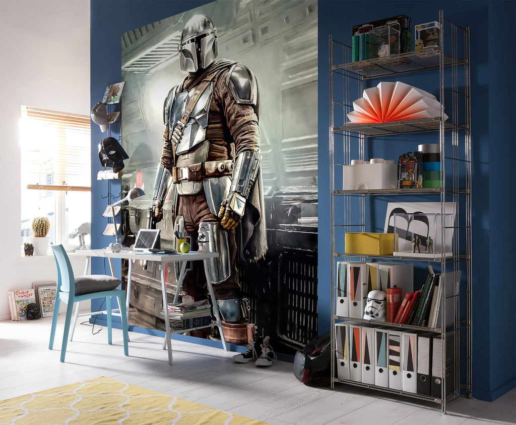 Productafbeelding Mando Fight Fotobehang - Star Wars The Mandalorian