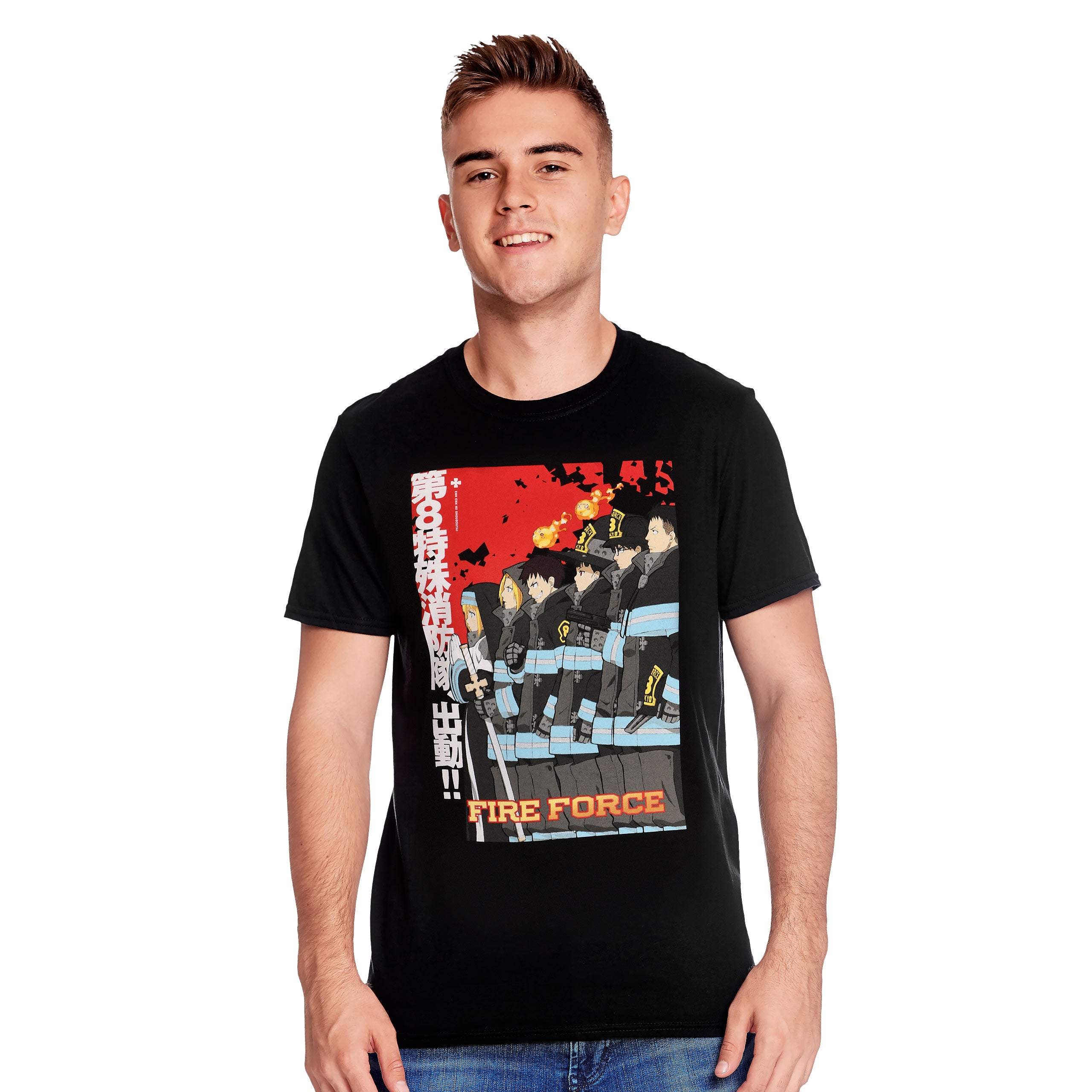 Productafbeelding Fire Force - Poster T-shirt zwart