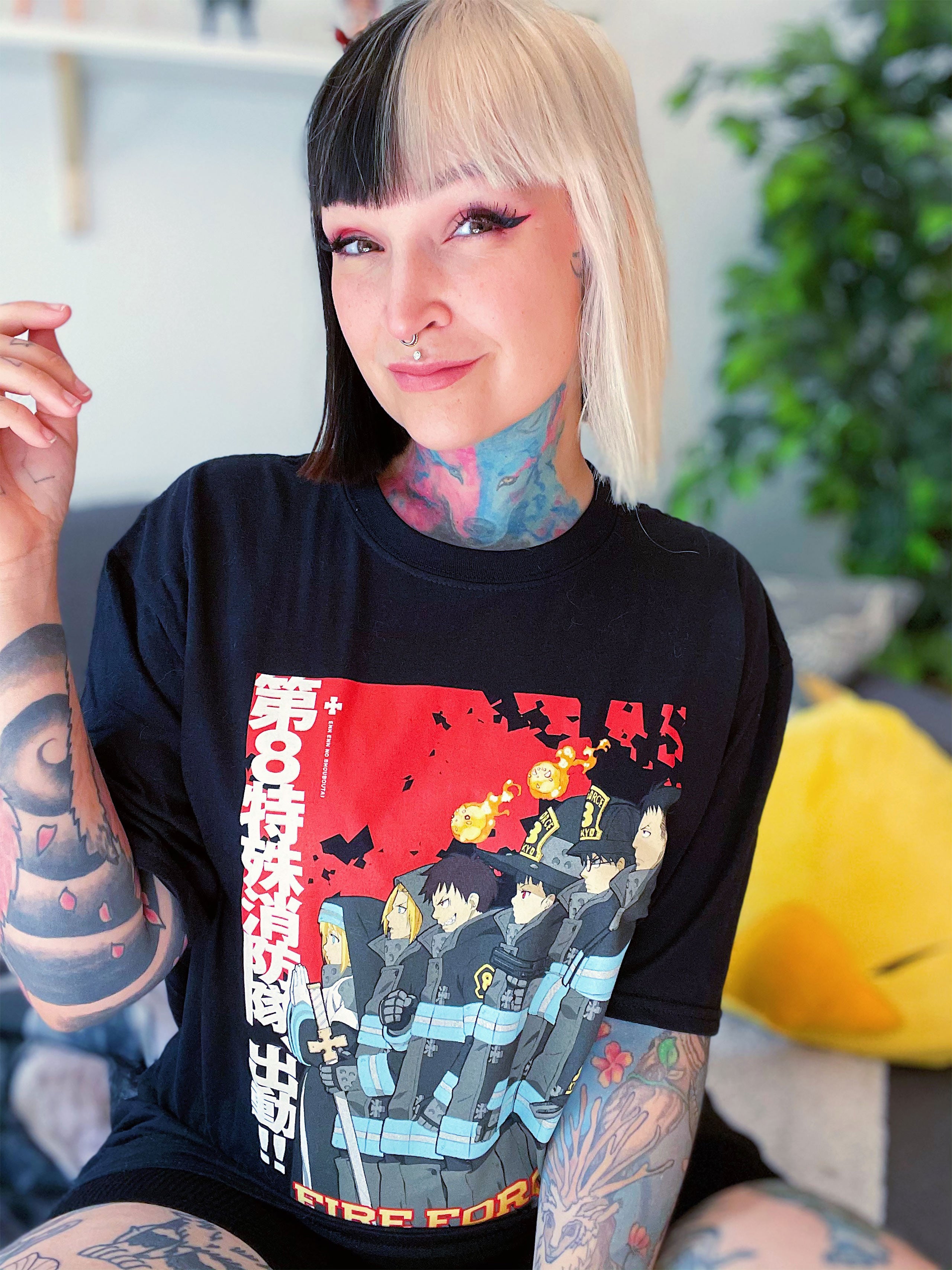 Productafbeelding Fire Force - Poster T-shirt zwart