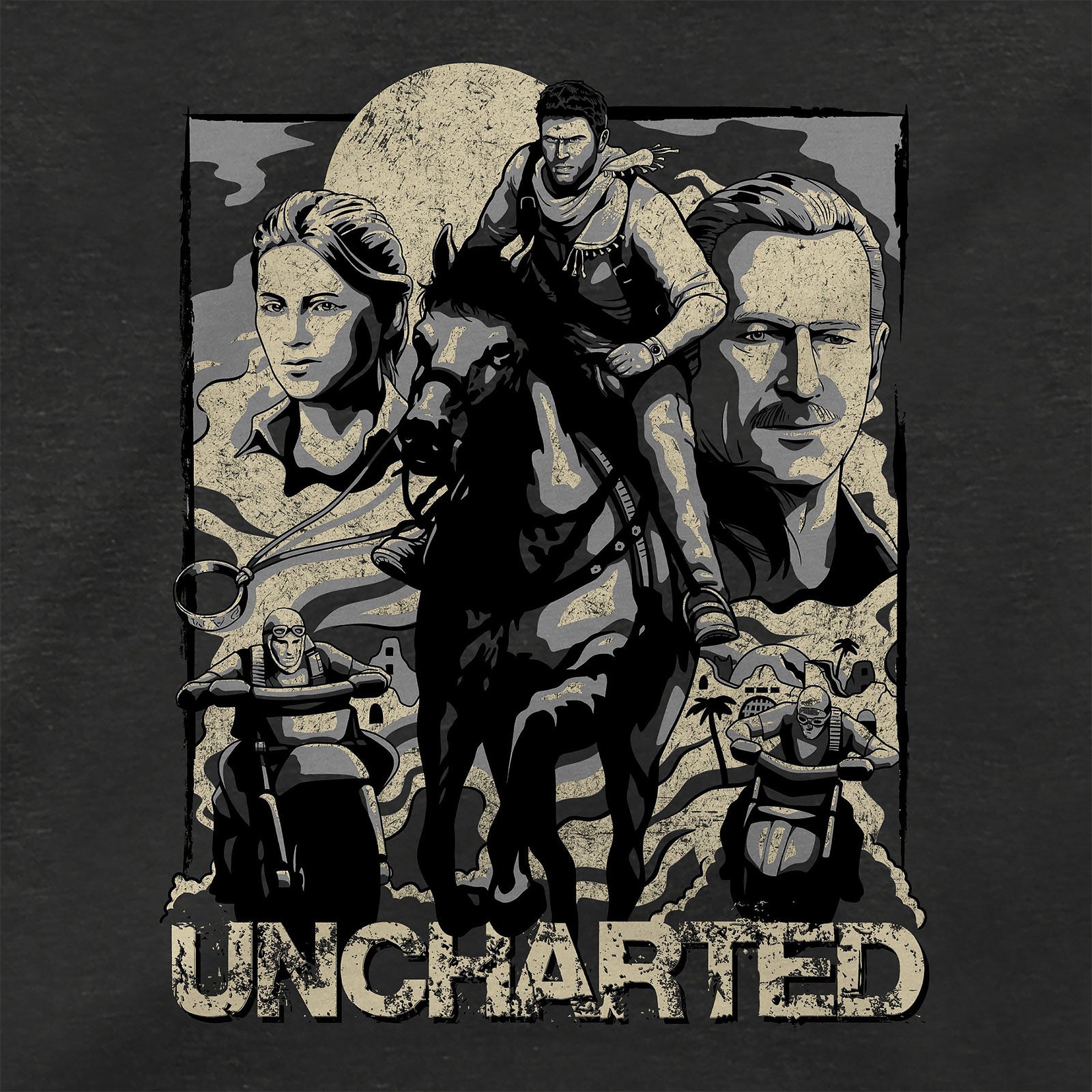 Productafbeelding Uncharted - Cover Page T-Shirt grijs