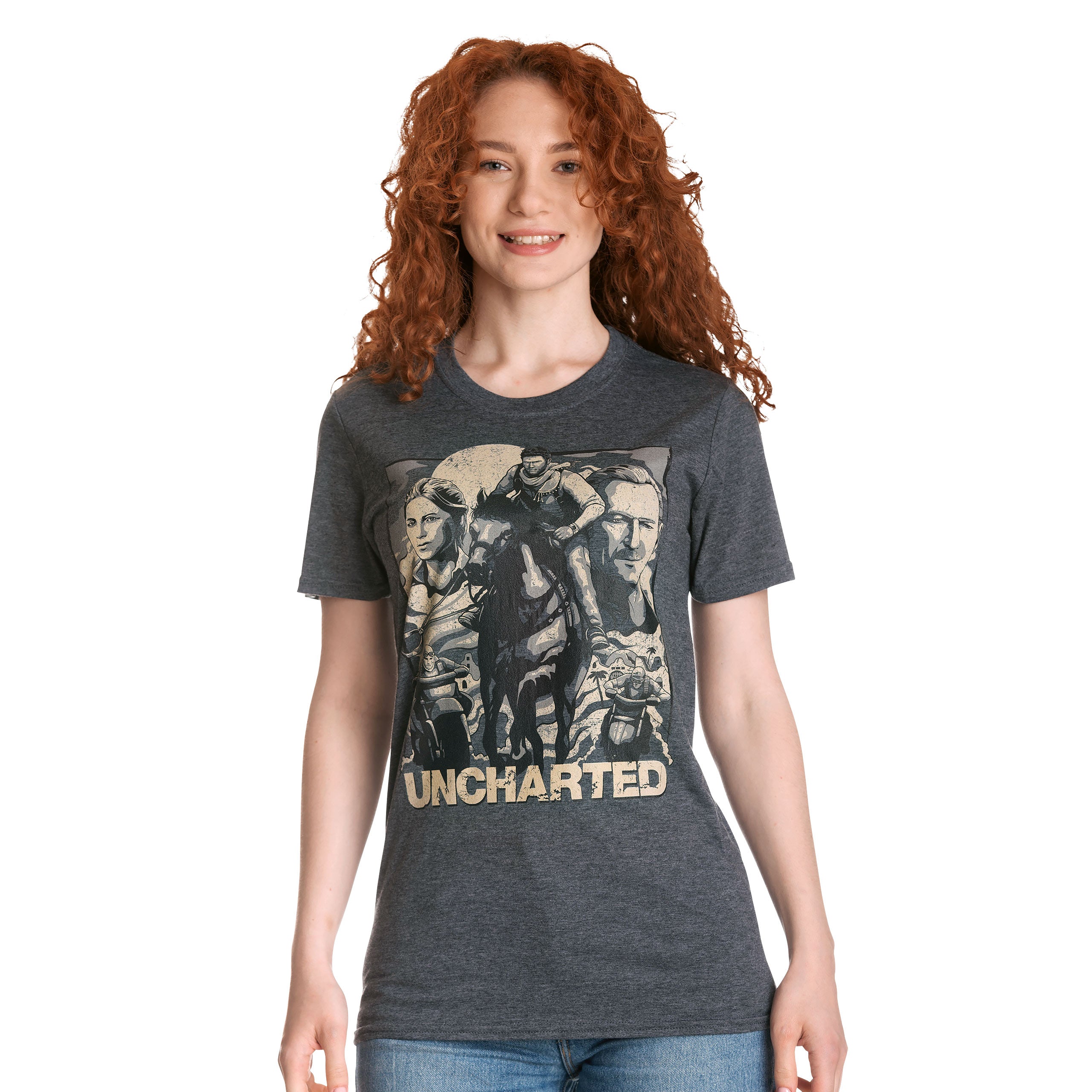 Productafbeelding Uncharted - Cover Page T-Shirt grijs