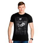 Productafbeelding The Batman - Monochroom Poster T-Shirt Zwart