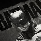 Productafbeelding The Batman - Monochroom Poster T-Shirt Zwart