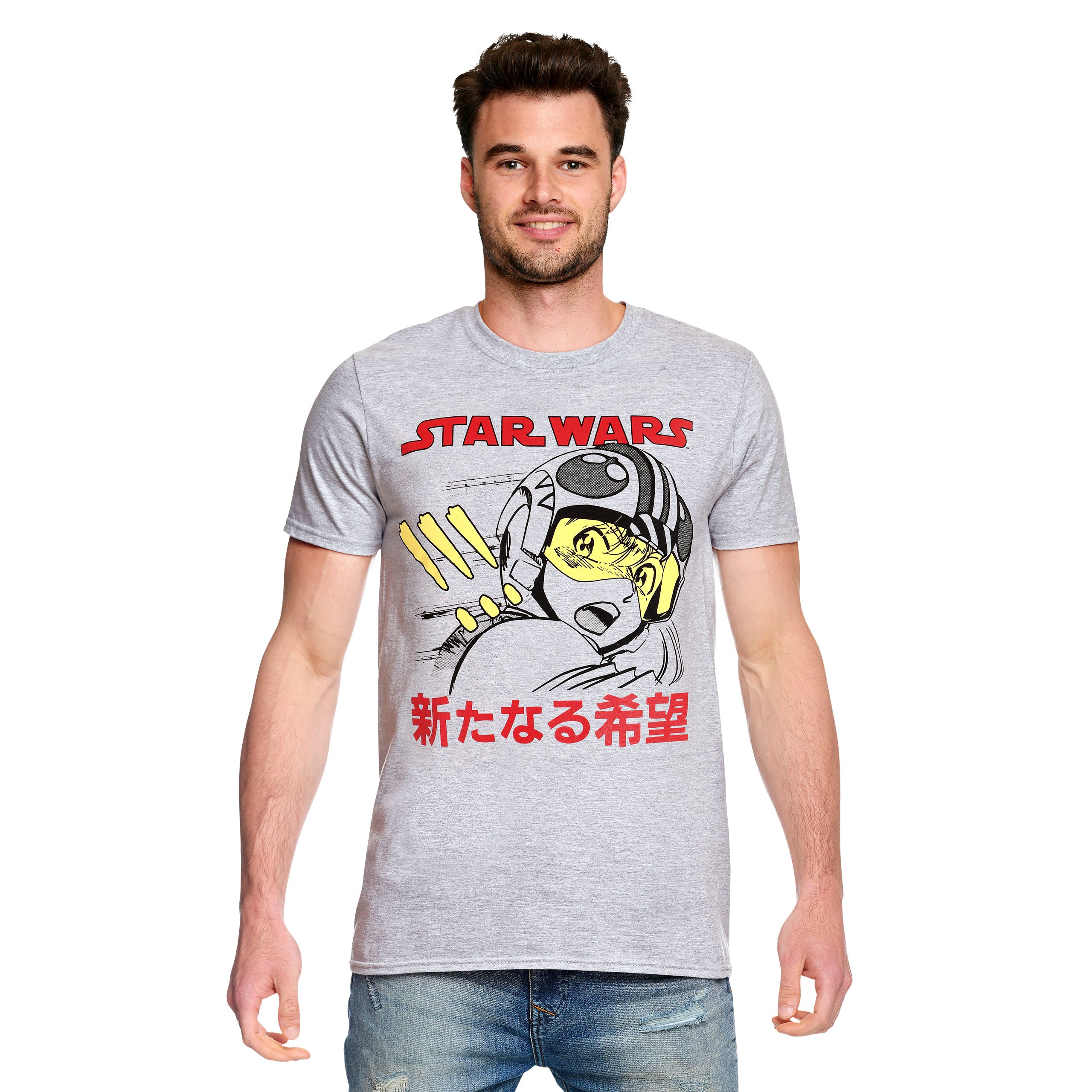Productafbeelding Star Wars - Luke Anime T-shirt grijs