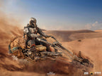 Productafbeelding Mando met Speeder BDS Art Scale Deluxe Statue - Star Wars The Mandalorian