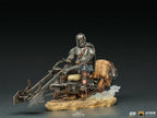 Productafbeelding Mando met Speeder BDS Art Scale Deluxe Statue - Star Wars The Mandalorian