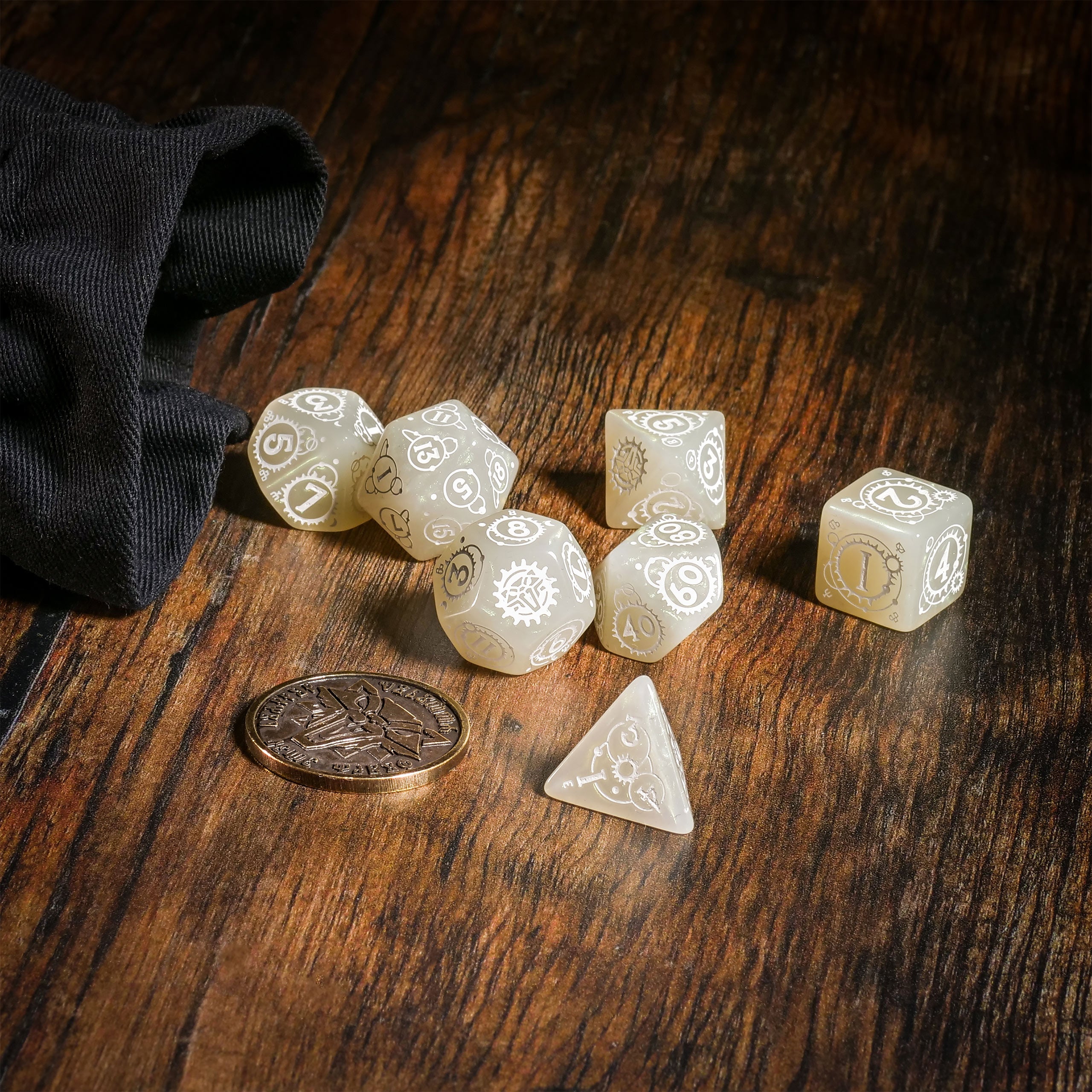 Product image Witcher - Ciri Lady of Space & Time RPG Dice Set 7pcs with Collector's Coin
